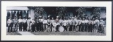 Large, hand tinted, Panoramic Photograph of the Ranch Band, there are 25 Band Members displaying the