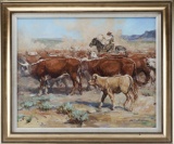 Original oil on canvas Painting by noted Texas artist John Austin Hanna (1942), signed lower right, 