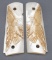 Beautiful carved Mother of Pearl Grips for a 1911 Auto, with full spread eagle carved on each side w