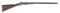 Early, double barrel, muzzle loading Shotgun, 12 gauge, marked on barrel flat 