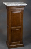 Antique oak Pedestal, circa 1900-1910, nice finish and condition, 43 1/4