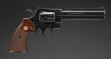 High condition Colt Python, Double Action Revolver, .358 MAG caliber, SN K43596, bright blue origina