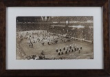Large framed black & white Photograph taken in 1935 at Madison Square Garden, New York City of Col. 