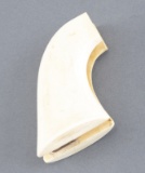 Pair of one piece Ivory Grips for a Colt SAA Revolver, showing nice grain.  KING COLLECTION.