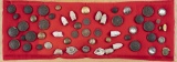 Collection of brass military buttons, lead bullets and other artifacts, some possibly Civil War Era.