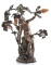 French Figural Lamp, circa 1920s, marked 