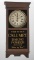 Original antique oak case, country store (NO. 2) Calendar Regulator Advertising Clock, by Sessions C