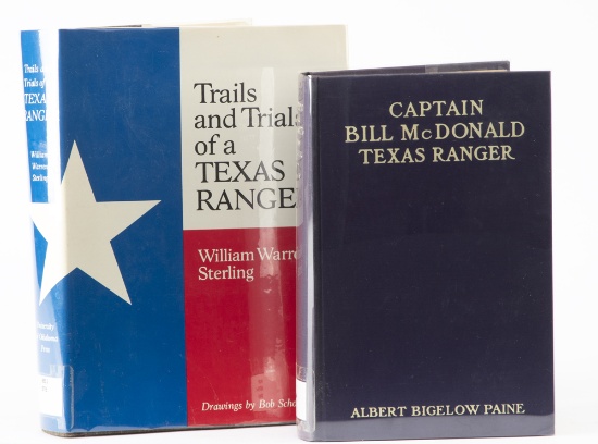 Two Books titled: "CAPTAIN BILL McDONALD TEXAS RANGER" by Albert Bigelow Paine / With Introductory L