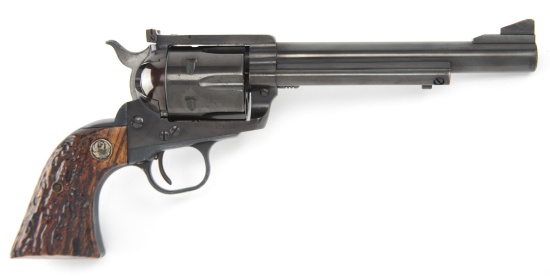 Ruger Black Hawk, Flat Top, Single Action Revolver, .44 MAG caliber, SN 2980, blue finish, 6 1/2" ba