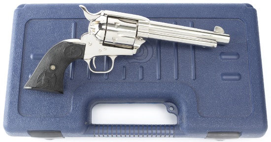Colt, SAA Revolver, .45 caliber, 3rd Generation, SN S32371A, factory nickel finish, 5 1/2" barrel, i