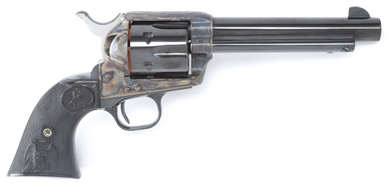 Colt, SAA Revolver, .45 caliber, 3rd Generation, SN S53679A, blue finish, case color frame, 5 1/2" b