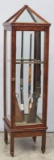 ATTENTION!  Collectors of rare Winchester Artifacts! Original Winchester, wooden & glass case, floor