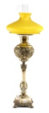 Fantastic antique, onyx and brass Banquet Lamp, circa 1890s, attributed to Bradley & Hubbard Mfg. Co