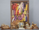Group collection of Cutting Horse Trophy's totaling 15 on wooden mounts, dating from 1960-1966, once