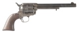 Antique Colt, SAA Revolver, .45 caliber, SN 40173, manufactured 1877, grey to dark brown patina, all