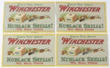 Collection of four vintage Winchester Advertising Posters, titled 