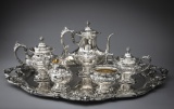 Magnificent six piece, sterling silver Tea Set, by Reed & Barton, Francis I.  Pieces include; Sugar