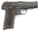 Astra, Model 1915 / 1916, Single Action Pistol, .7.65 MM (.32ACP) caliber, SN 7218 inside of slide,