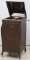 Antique Victor Talking Machine, Model VV100, SN 78708, circa 1915-1920, mahogany floor model case, p
