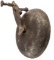 Rare & original antique cast iron Boxer's Bell, circa late 1800s-early 1900s, actual bell measures 1