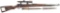 German Mauser (Sniper Gun), Model 98, Bolt Action Rifle, two piece stock, German Eagle on receiver,