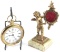 This  consists of two Items to include:  An unusual vintage brass, hanging Alarm Clock made by Seth