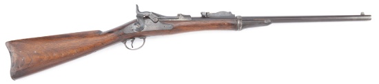 Antique U.S. Springfield Saddle Ring Carbine, Model 1884, Breech Loading Rifle, approximately .50 ca