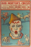 Framed vintage, Circus Poster marked 