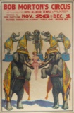 Framed vintage, Circus Poster marked 