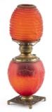 Antique Oil Lamp with red embossed font, by Success Lamp Company, circa 1890s, sold with a mismatche