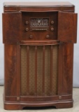 Antique Stromberg-Carlson, floor model Radio, circa 1930s, with much of its original paperwork.  