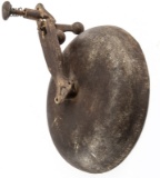 Rare & original antique cast iron Boxer's Bell, circa late 1800s-early 1900s, actual bell measures 1