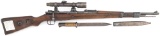 German Mauser (Sniper Gun), Model 98, Bolt Action Rifle, two piece stock, German Eagle on receiver,