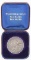 Scarce Boxed Silver Medallion commemorating Wells Fargo & Company, March 18, 1852-March 18, 1902. On