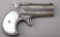 Engraved Remington, Over & Under Derringer, .41 caliber, SN L98443, grey finish, 3