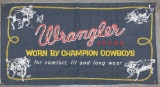 Denim, Wrangler Advertising Banner, 