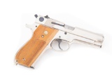 Smith & Wesson, Model 39-2, .9 MM caliber, Semi-Automatic Pistol, SN A521047, nickel finish, 4
