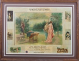 Framed Lithograph Poster advertising 