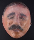 PANCHO VILLA DEATH MASK:  El Paso listed artist William J. Rakocy, circa late 1970s early 1980s, rev