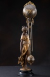 Antique Ansonia Figural Swing Clock of the 