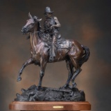 Large and extremely well done Western Bronze by noted New Mexico artist Ken Payne, (1938-2012), titl