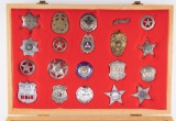 Collection of 20 Law Enforcement Badges. None of these are original badges, they are strictly for di