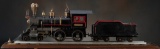 Large Gauge Prototype Steam Engine with Tinder / Coal Car, extremely detailed as if it were a real t