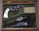 Cased U.S.S. Montague Colt, New Police, 6-shot Revolver, .32 caliber, SN 26870, manufactured 1905, b