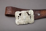 Heavy silver Buckle marked on back 