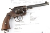 Colt, New Army Revolver, Model of a 1901, with factory letter that states: Serial Number 166953; cal