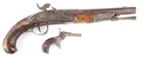 This  consists of the following two Firearms: (1) Antique Relic, Waters Percussion Belt Pistol, sold