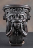Antique Black Forrest, hand carved wall Shelf with fully carved lion face, 14