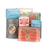 Collection of 13 Country Store Advertising Tins to include: (1) Little Cigars Tin with hinged lid; (