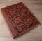 Beautiful, heavily tooled Leather Portfolio, in pristine condition, 12